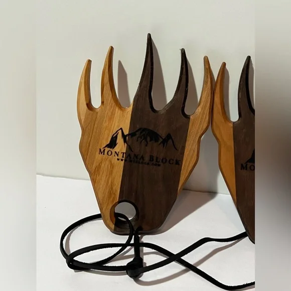 Bear Claw Salad Servers Meat Shredder Montana Block Wood - Picture 3 of 8